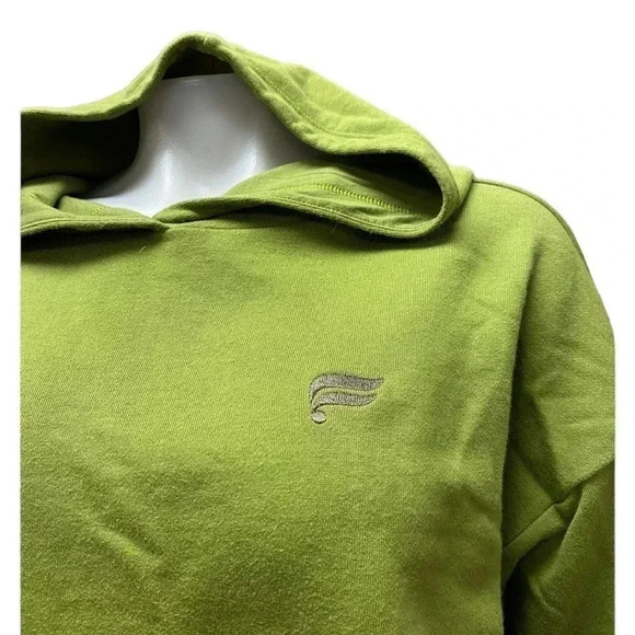 Fabletics  Green Pullover Cropped Cindy Hoodie Size XL - Picture 6 of 9